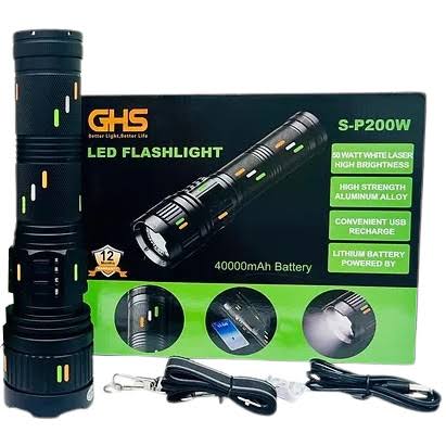 GHS S-P200W Tactical Torch – Complete Kit