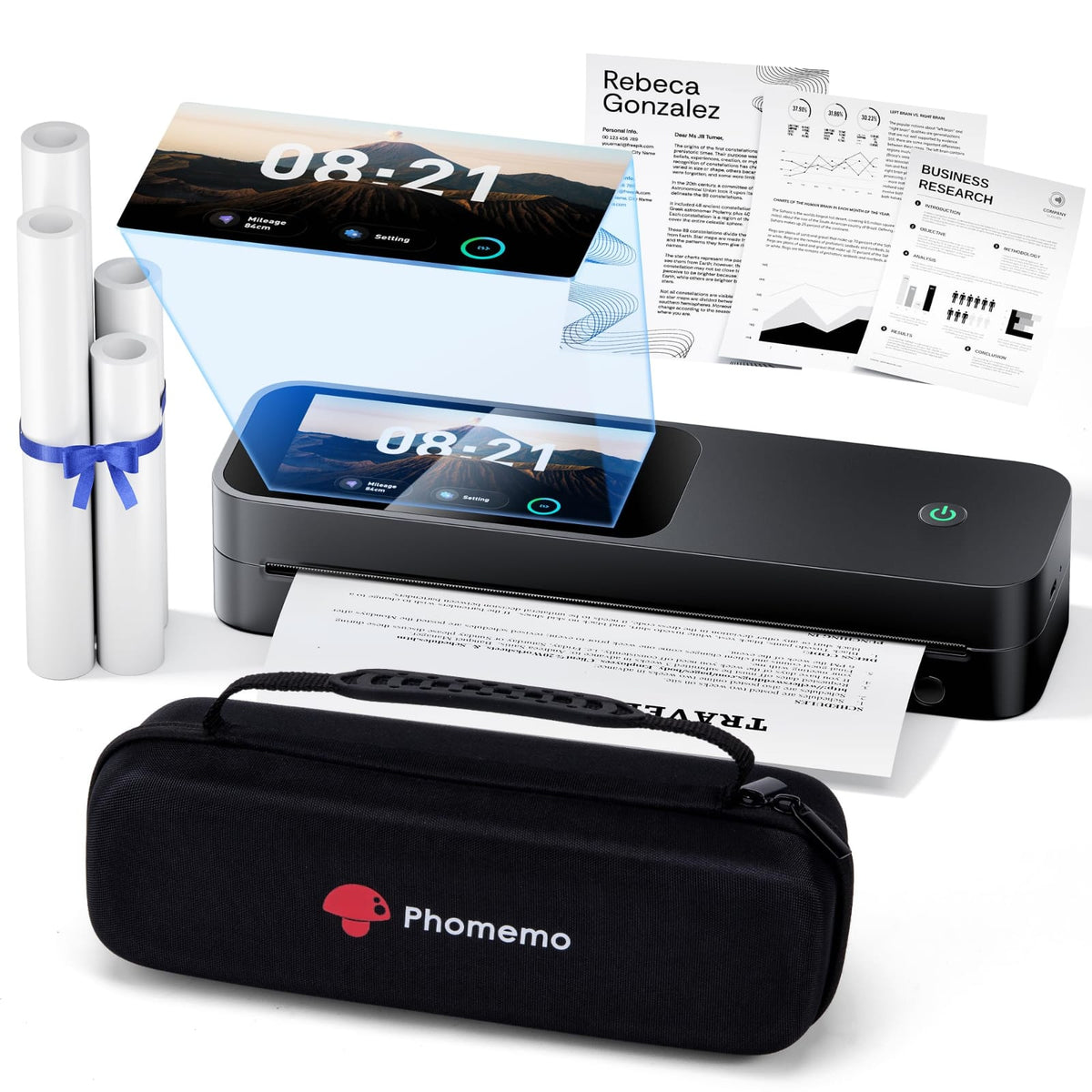 M85 Portable Thermal Printer – Wireless Inkless Printing On the Go