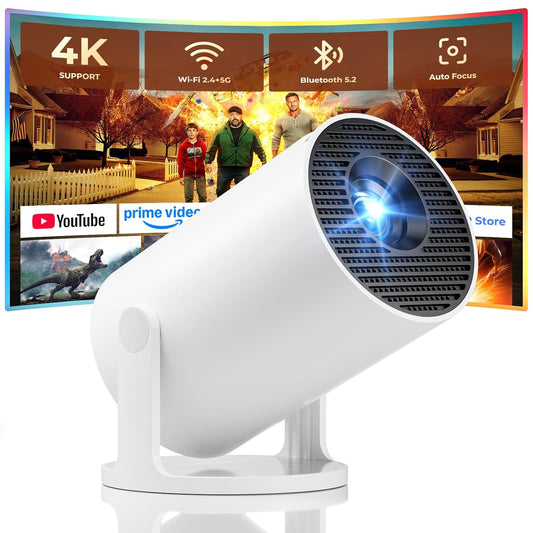 ZUDINX Mini Portable Projector – 180° Rotatable HD Smart Projector with Starry Sky Mode